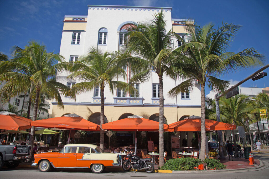 Ocean Drive i Miami Beach.