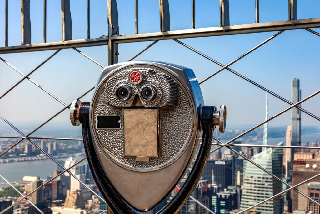 Utsikt från Top of the Rock, New York City.