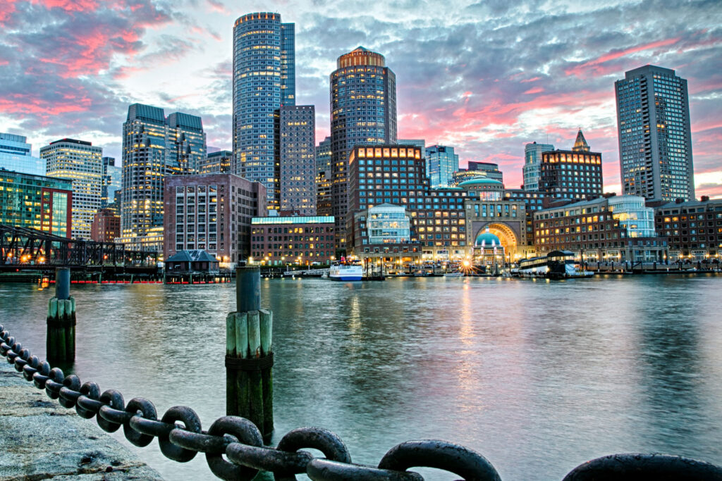 Skyline i Boston, Massachusetts.