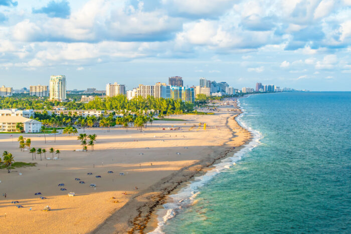 Stranden i Fort Lauderdale, Florida.