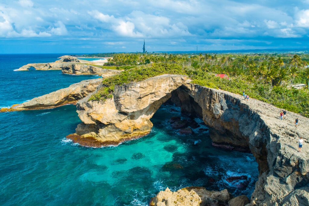 Klippformationen "Cueva del Indio, Puerto Rico.