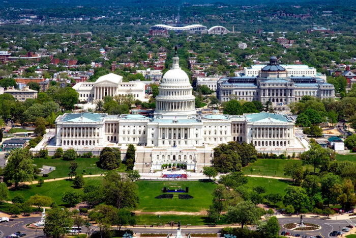 United States Capitol, USA:s parlamentsbyggnad i Washington DC.