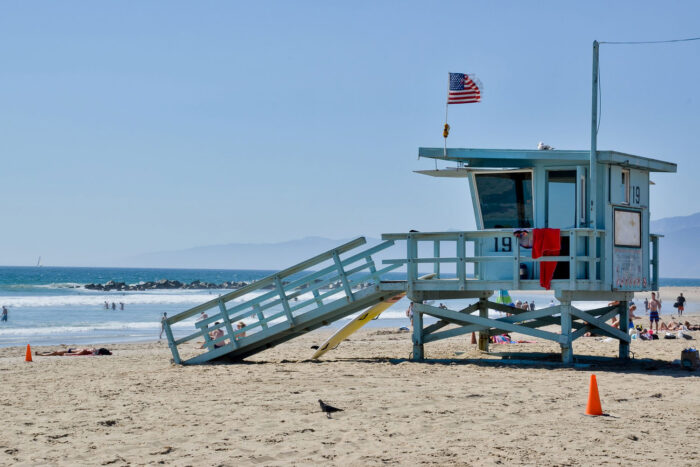 Stranden i Venice Beach, Los Angeles.