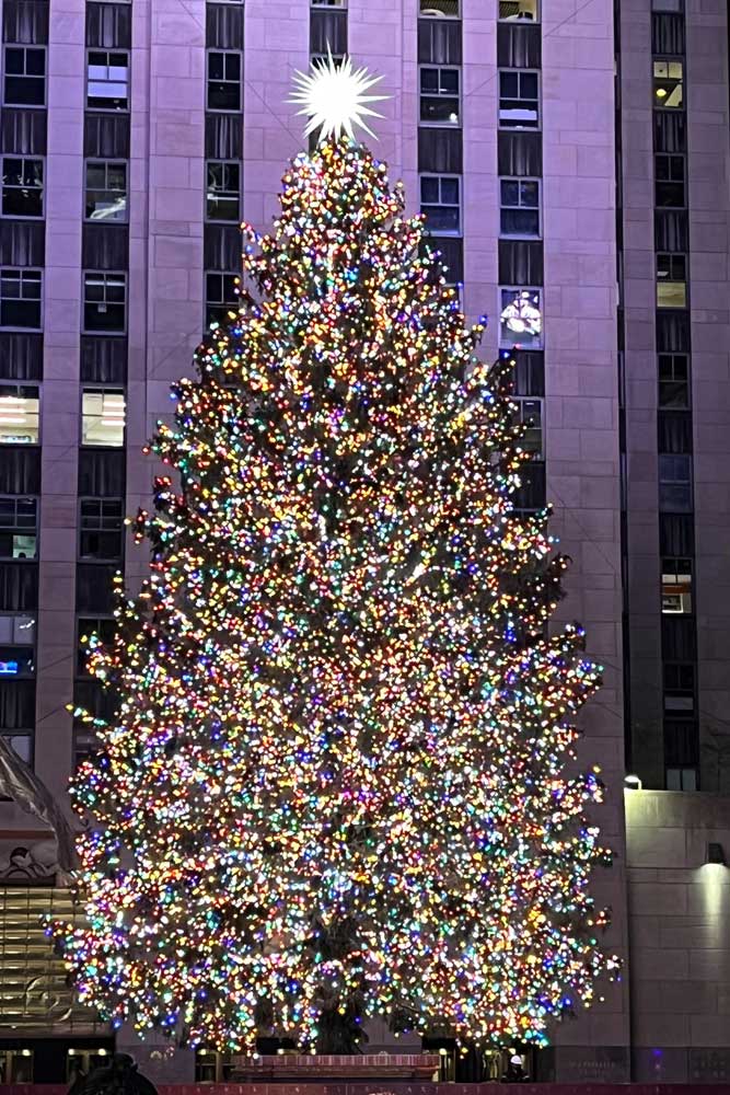 Julgranen vid Rockefeller Center.