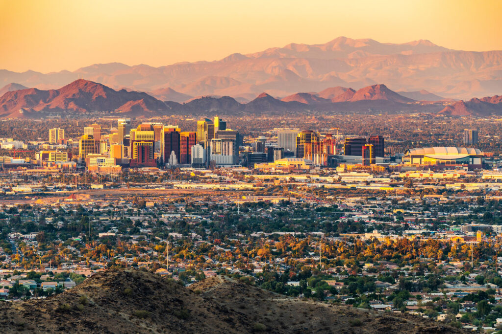 Phoenix Skyline, Arizona.