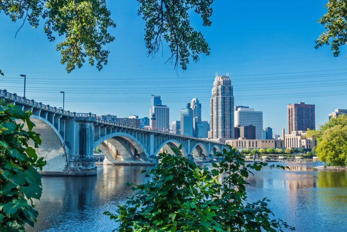 Third Avenue Brige i Minneapolis, Minnesota.