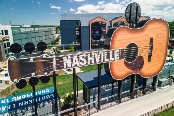 Wedgewood Houston Guitar. Photo credit: Nashville Music Ctiy.