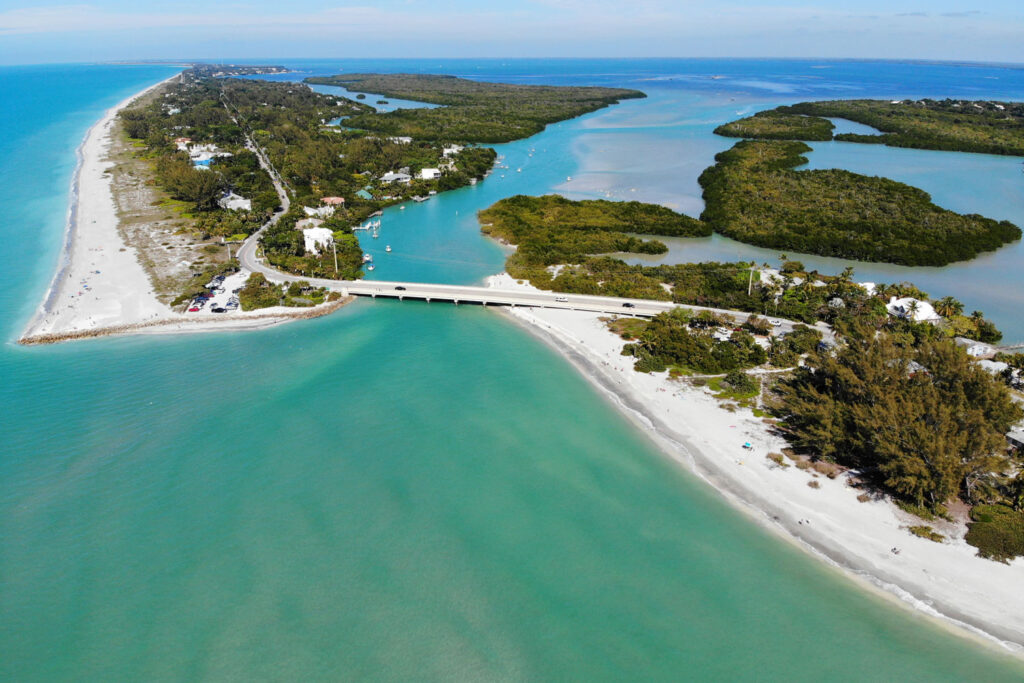 Bron mellan Captiva Island och Sanibel Island.