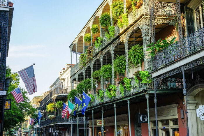 Franska kvarteren i New Orleans, Louisiana. Photo credit: Paul Broussard