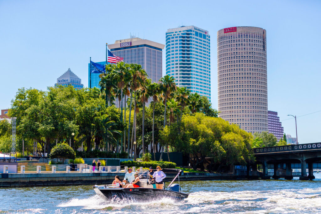 Hillsborough River Boating, Tampa, Florida.