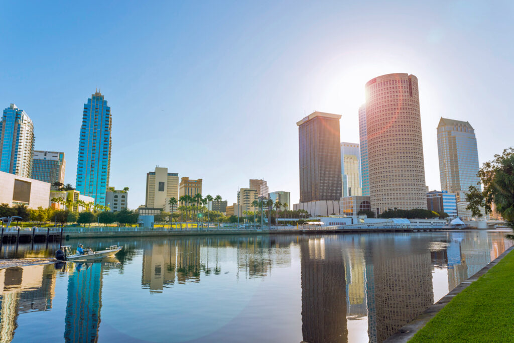 Skyline downtown Tampa, Florida.