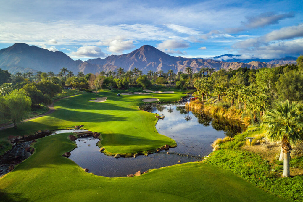 Golfbana, Palm Springs, Kalifornien.