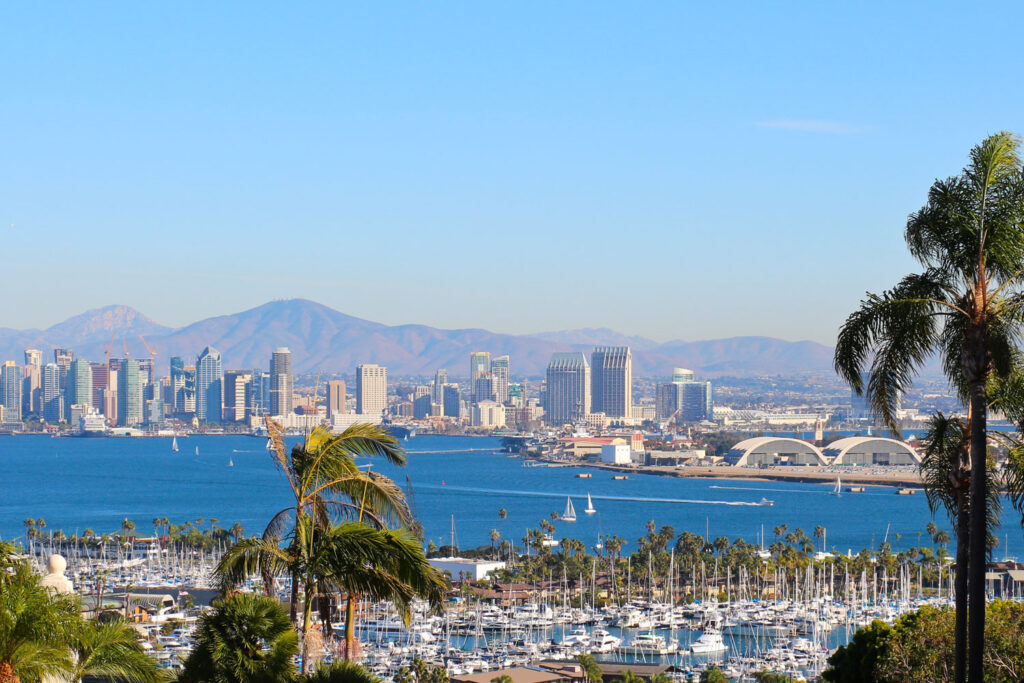San Diego skyline, Kalifornien.