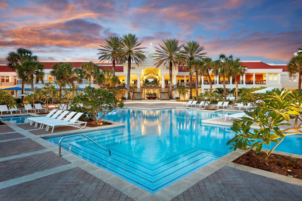 Pool på Marriott Beach Resort, Curacao.