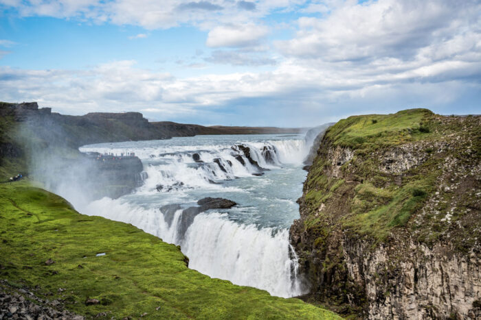 Vattenfallet Gullfoss, Island.