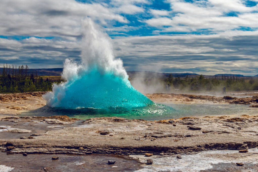 Gejsern Stokkur, Island.