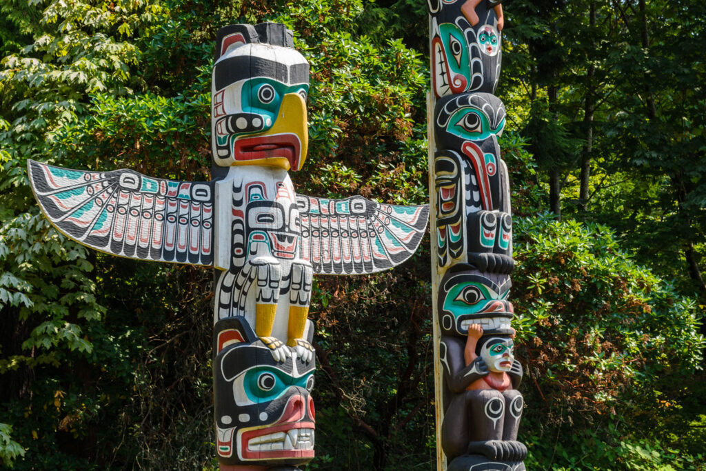 Stanley Park i Vancouver, British Columbia.