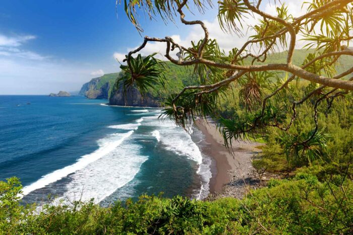 Pololu Valley på Big Island, Hawaii.