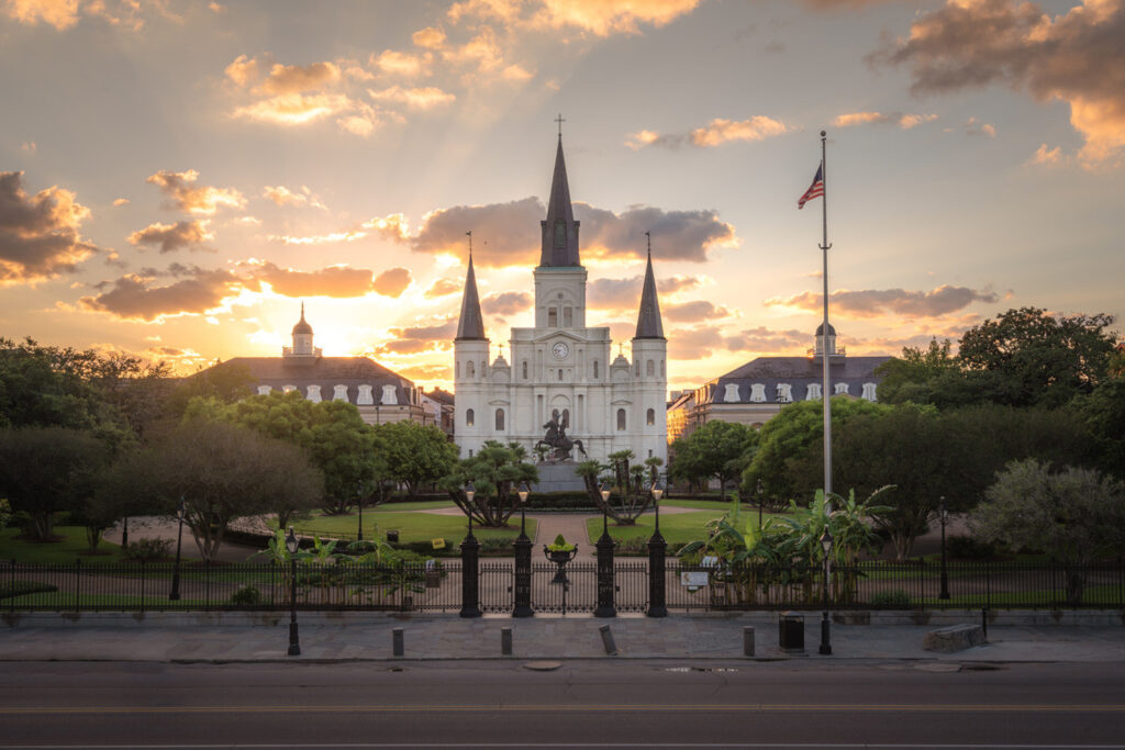 St Louis Cathedral i New Orleans, Louisiana.